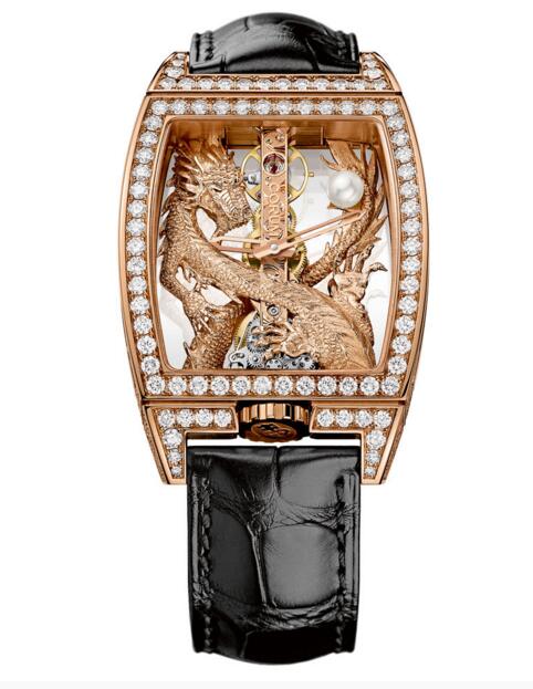 Luxury Men Replica Corum Bridges Golden Bridge Dragon B113/02353 watch